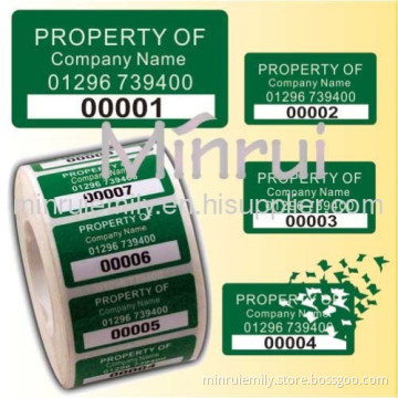 Custom Tamper Evident Labels,manufacturer Of Destructible Labels 